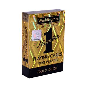 Gold Waddingtons playing cards